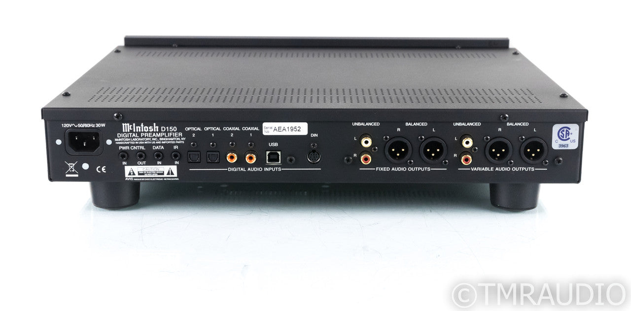 McIntosh D150 DAC / Digital Preamplifier; D-150; Remote; USB