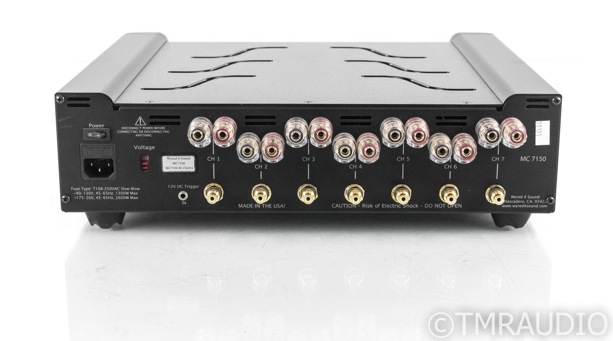 Wyred 4 Sound MC7150 7 Channel Power Amplifier; MC-7150; Black