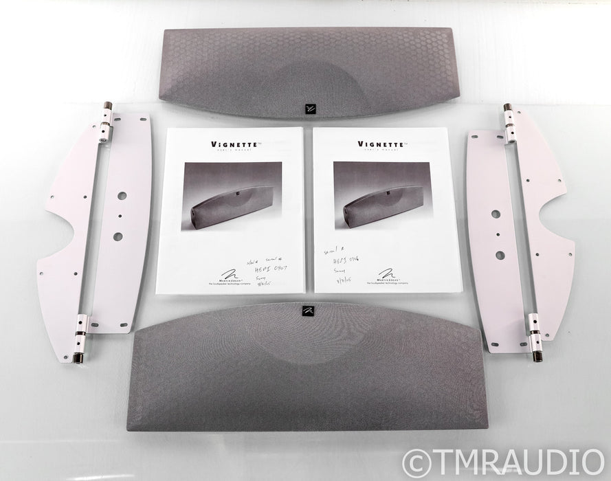 Martin Logan Vignette Wall-Mount Surround Speakers; Silver Pair