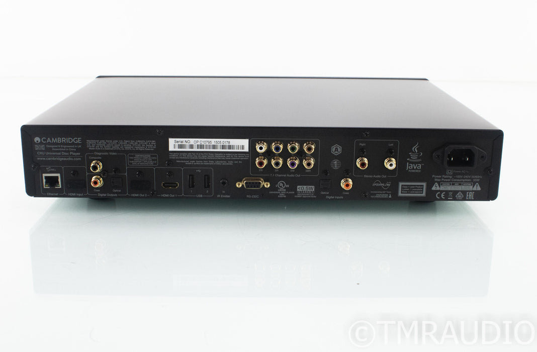 Cambridge CXU Universal Blu-Ray Player; CX-U; Remote; AS-IS (No HDMI Out)