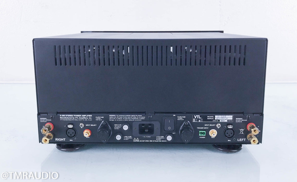 VTL S-200 Signature Stereo Tube Power Amplifier