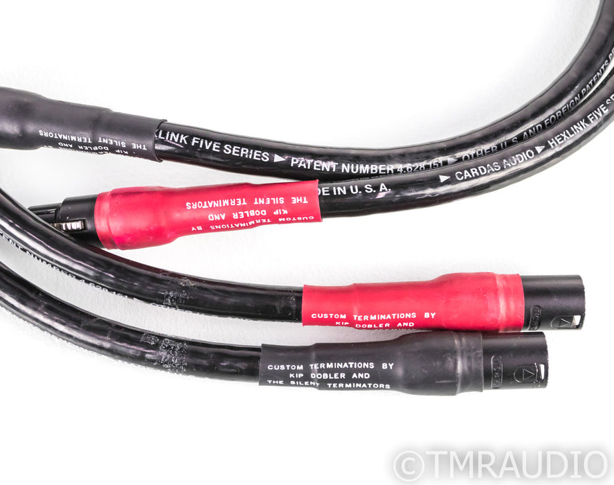 Cardas Hexlink Five Series XLR Cables; 1m Pair Balanced Interconnects