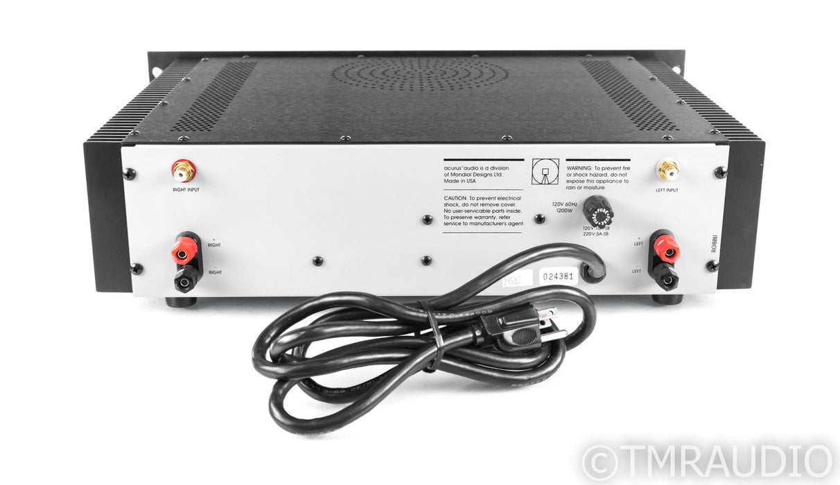 Acurus A250 Stereo Power Amplifier; A-250; 19" Faceplate (1/9)