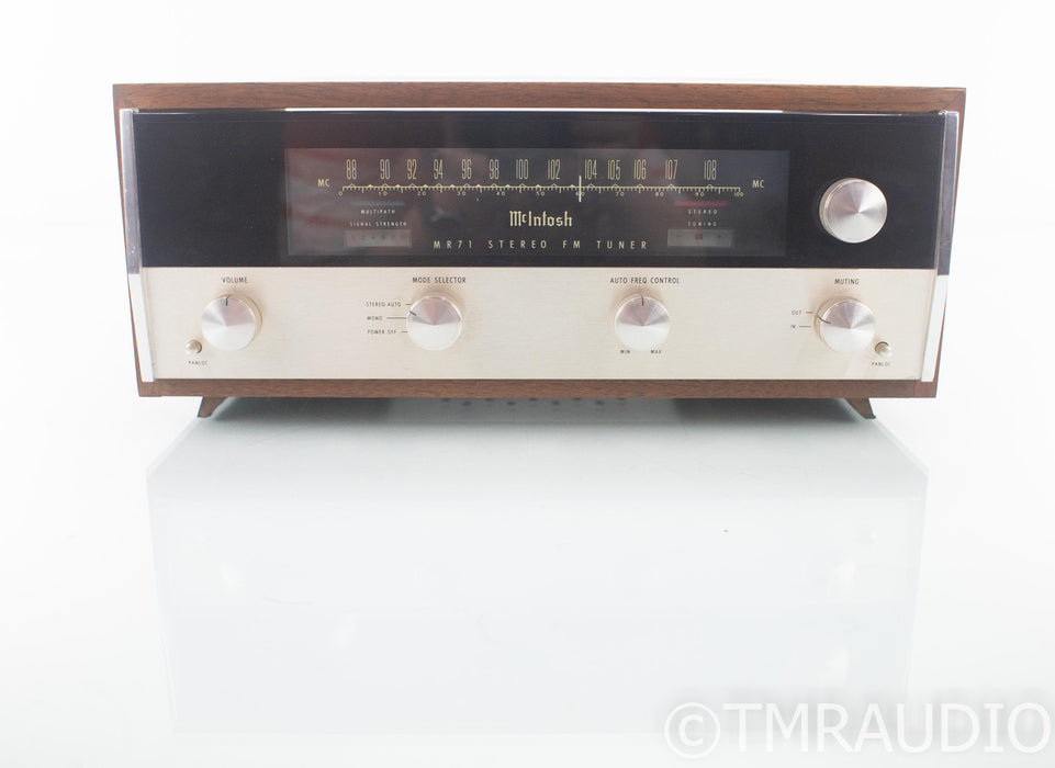 McIntosh MR71 Vintage Tube FM Tuner w/ Wood Cabinet; MR-71