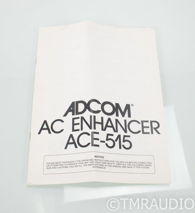 Adcom ACE-515 Power Conditioner; ACE515; AC Enhancer