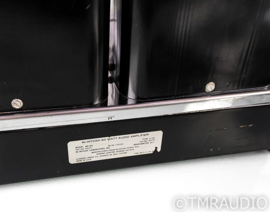 McIntosh MC60 Tube Mono Power Amplifier Type A-121