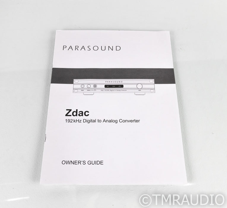 Parasound Zdac DAC; D/A Converter