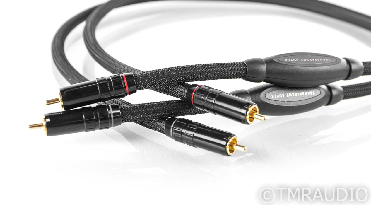 Transparent Super RCA Cables; 1m Pair Interconnects