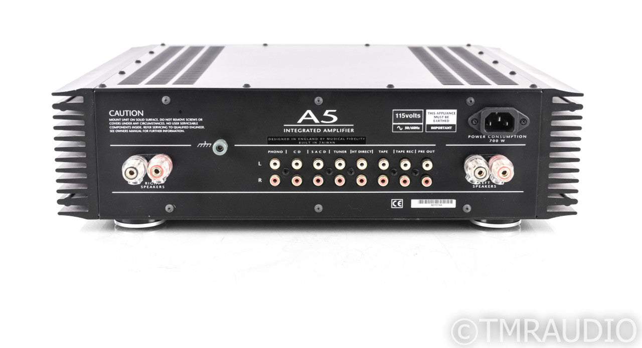 Musical Fidelity A5 Stereo Integrated Amplifier; A-5; Remote; MM Phono