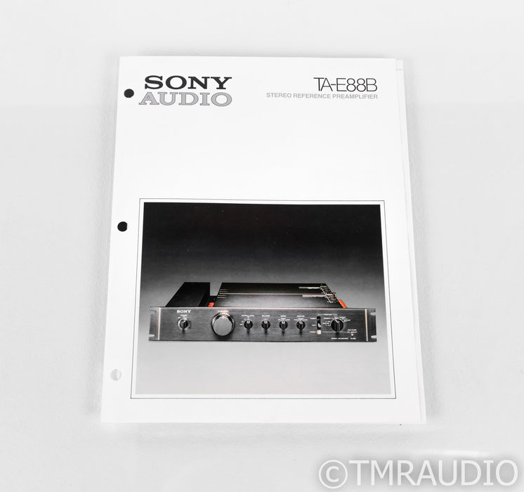 Sony TA-E88B Stereo Preamplifier; TAE88B; MM / MC Phono