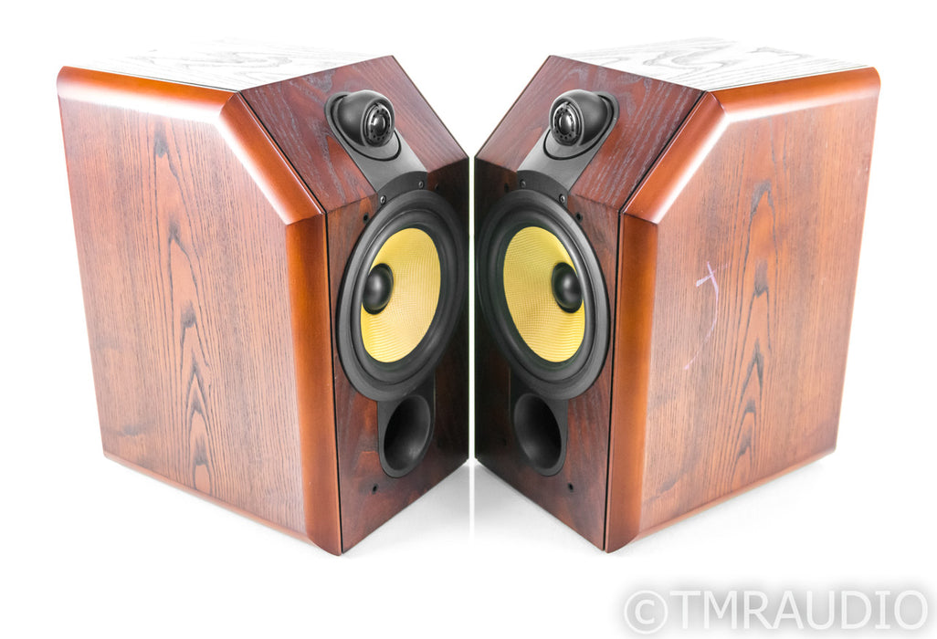 B&W CDM1 Bookshelf Speakers; Red Ash Pair; CDM-1