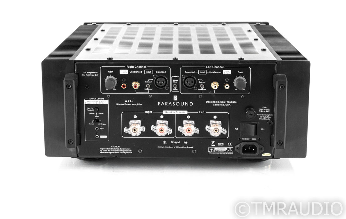 Parasound Halo A21+ Stereo Power Amplifier; A-21 Plus