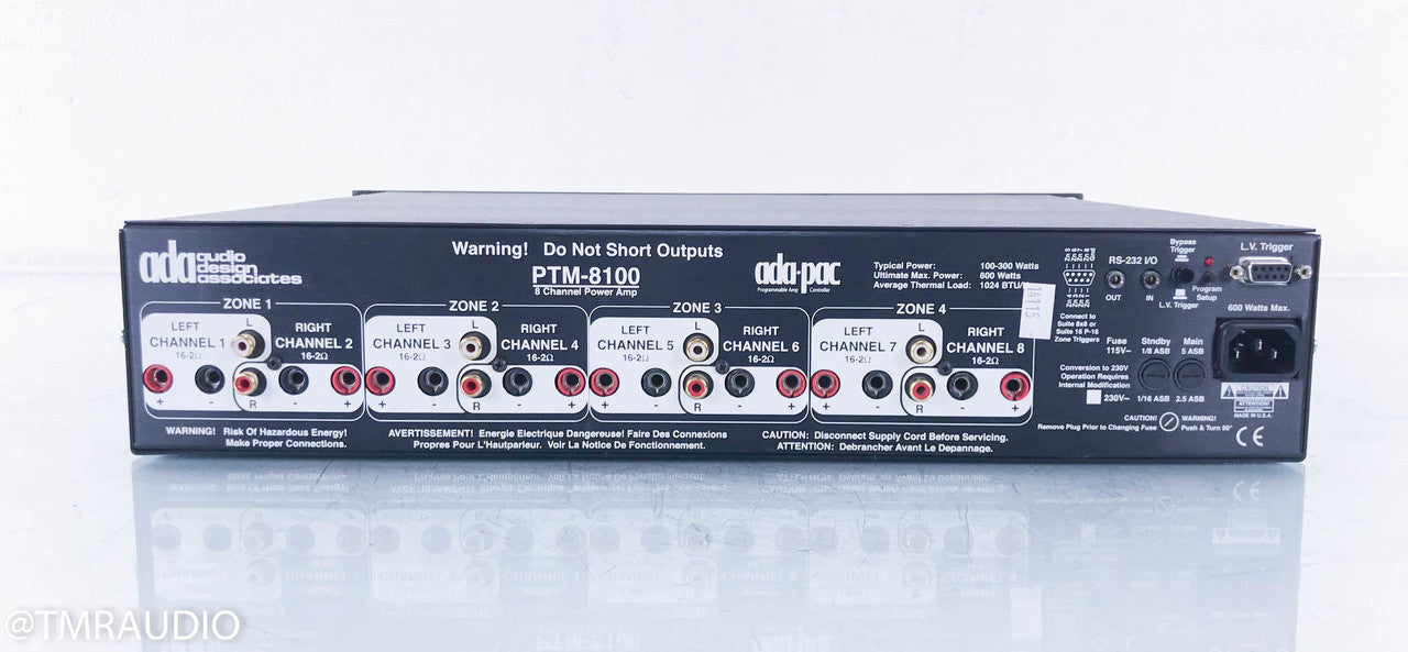 ADA PTM-8100 8 Channel Power Amplifier