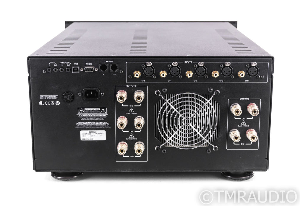 Classe CT-5300 5 Channel Power Amplifier; CT5300; AS-IS (One Channel Low)