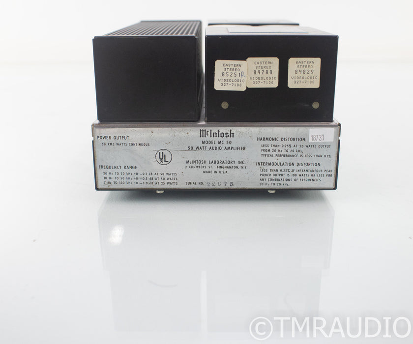 McIntosh MC50 Vintage Mono Power Amplifier; Single MC-50