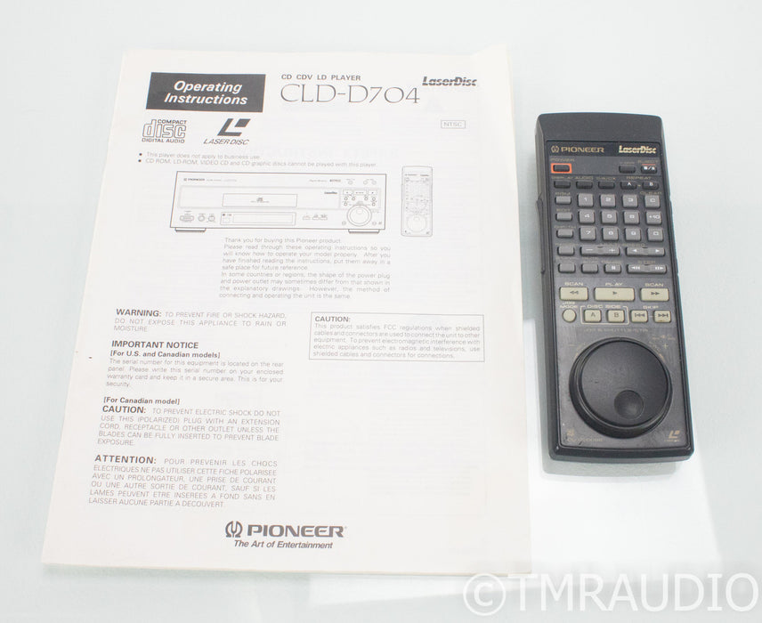 Pioneer CLD-D704 Laser Disc / DVD / CD Player; CLDD704