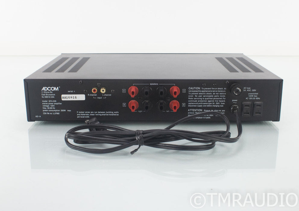 Adcom GFA-535L Stereo Power Amplifier; GFA535L