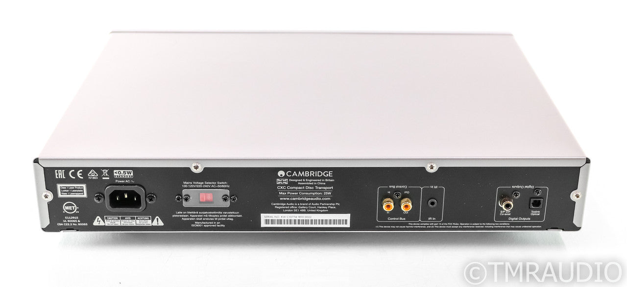 Cambridge Audio CXC CD Transport; Silver; Remote (Dim Display)