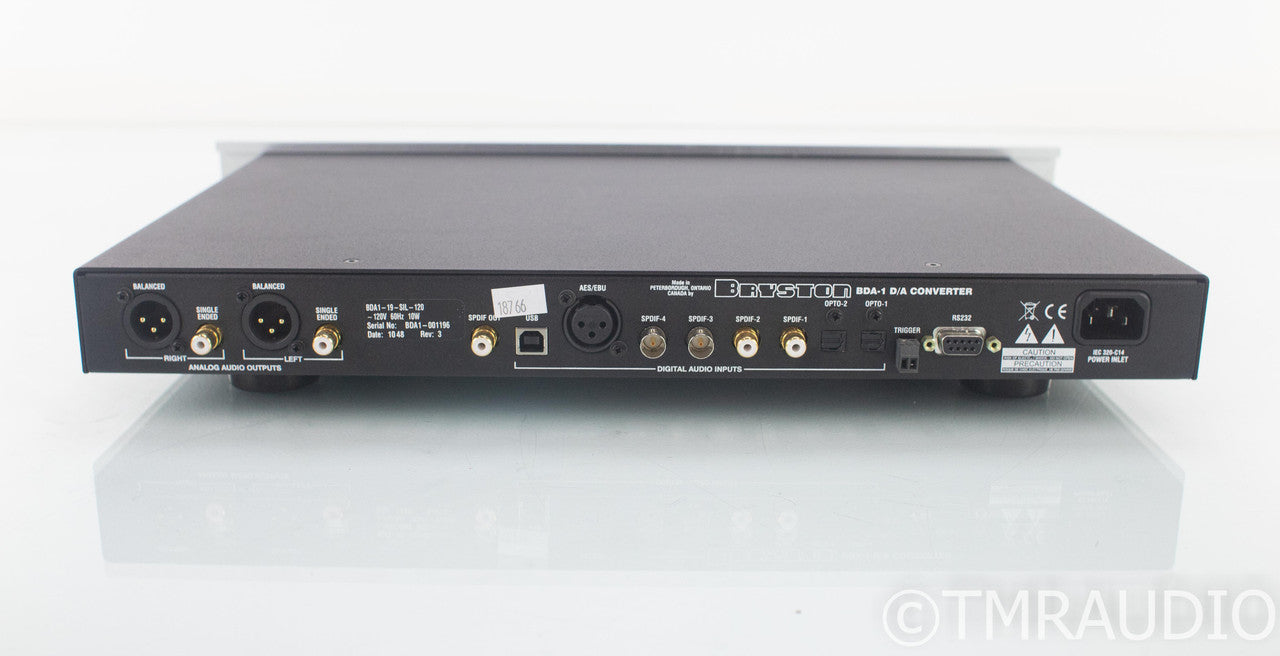 Bryston BDA-1 DAC; D/A Converter; BDA1 (No Remote)