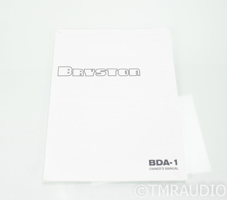 Bryston BDA-1 DAC; D/A Converter; BDA1 (No Remote)