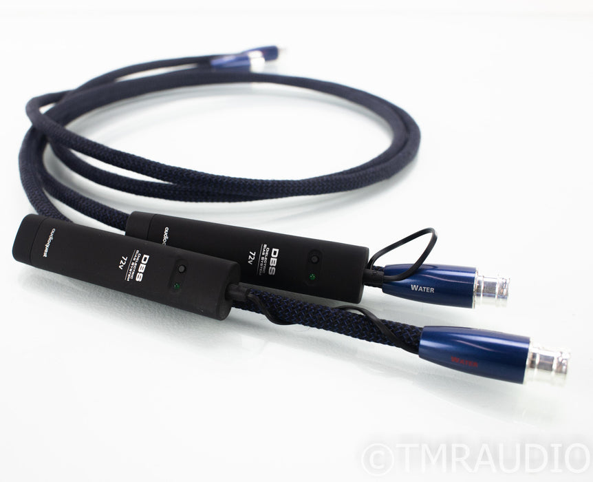 AudioQuest Water XLR Cables; 1.5m Balanced Interconnects; 72v DBS