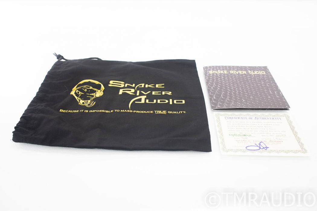 Snake River Audio Signature Series Mamushi XLR Cables; 1.5m Pair Interconnects