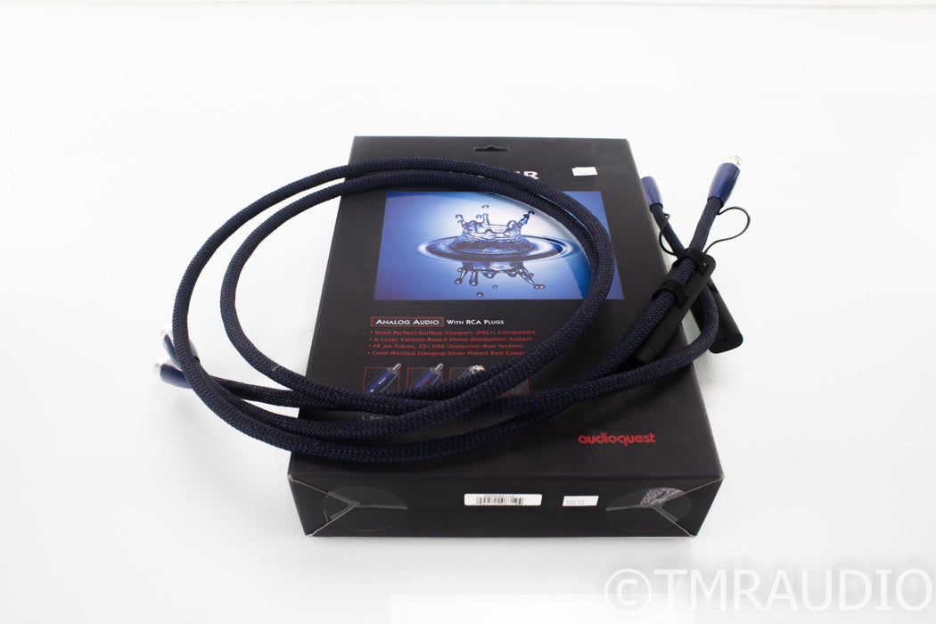 AudioQuest Water XLR Cables; 1.5m Balanced Interconnects; 72v DBS