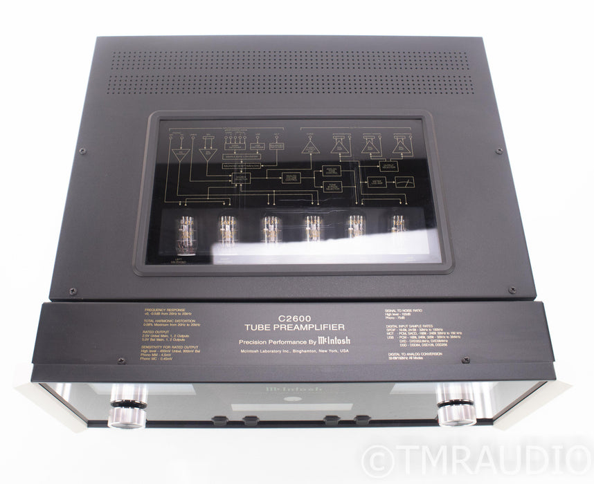 McIntosh C2600 Stereo Tube Preamplifier / DAC; Remote; MM / MC Phono