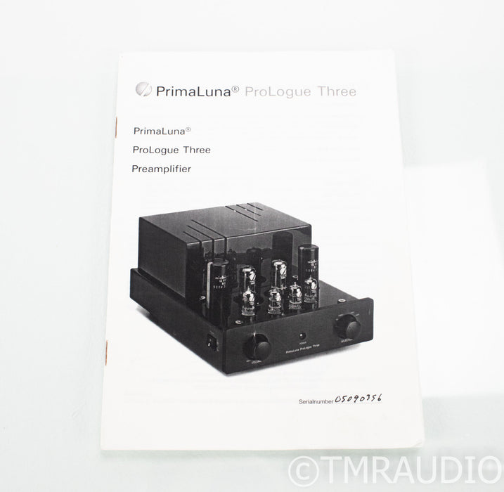 PrimaLuna ProLogue Three Stereo Tube Preamplifier; Prologue 3