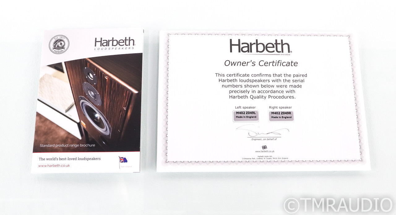 Harbeth Monitor 40.2 Speakers; Tamo Ash Pair (New/Open Box w/ Warranty) (PAYMENT 2 HOLD SHIPPING FOR REMAINDER)