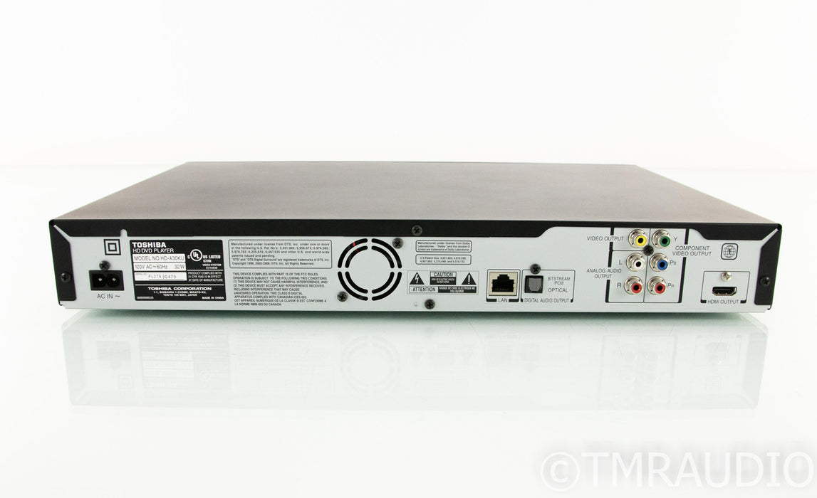 Toshiba HD-A30 DVD Player; Remote; HD DVD