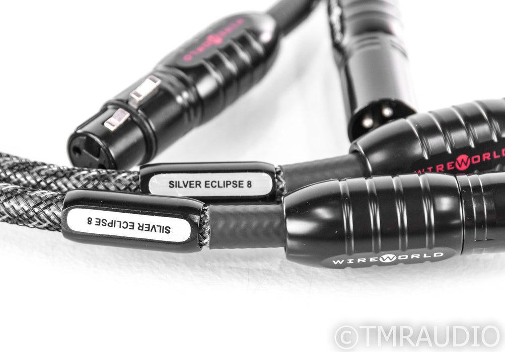WireWorld Silver Eclipse 8 XLR Cables; 0.5m Pair Balanced Interconnects