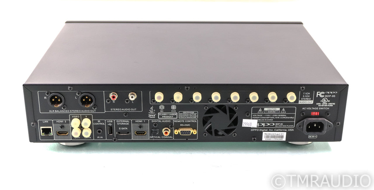 Oppo BDP-95 Universal Blu-Ray Player; BDP95; Remote