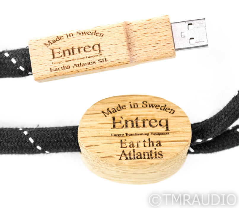 Entreq Eartha Atlantis SII USB Grounding Cable; Single 1.65m; S-II; S2