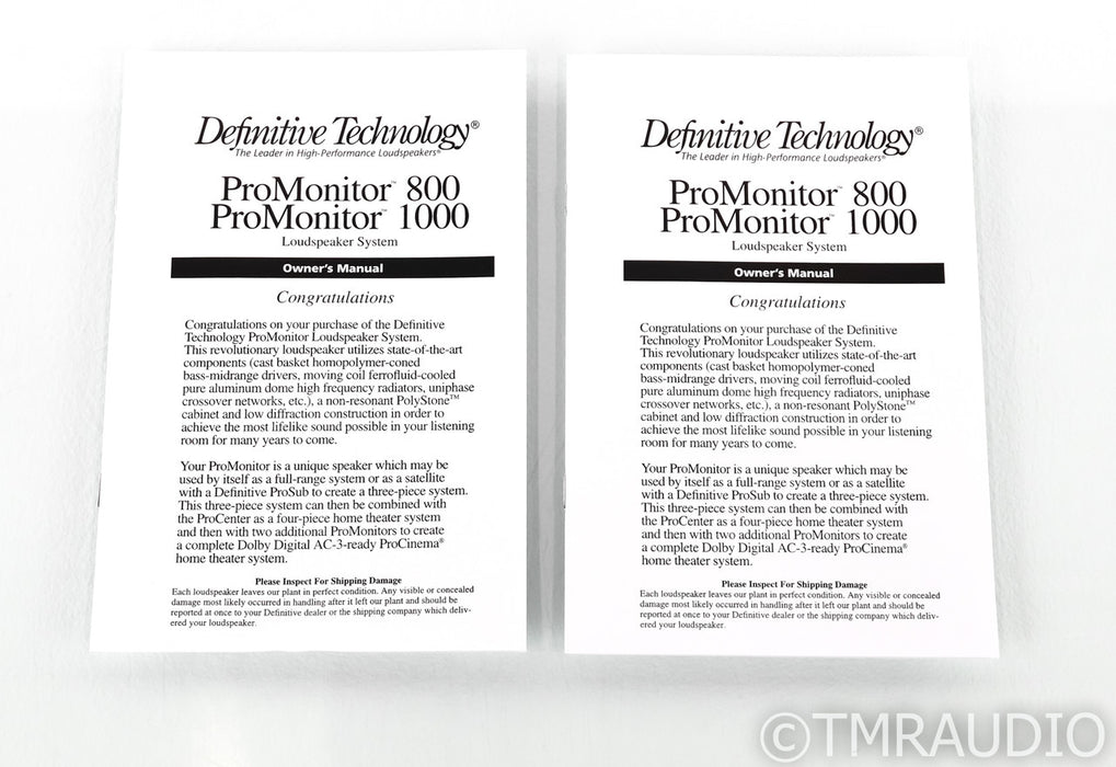 Definitive Technology ProCinema 800 5 Speaker System