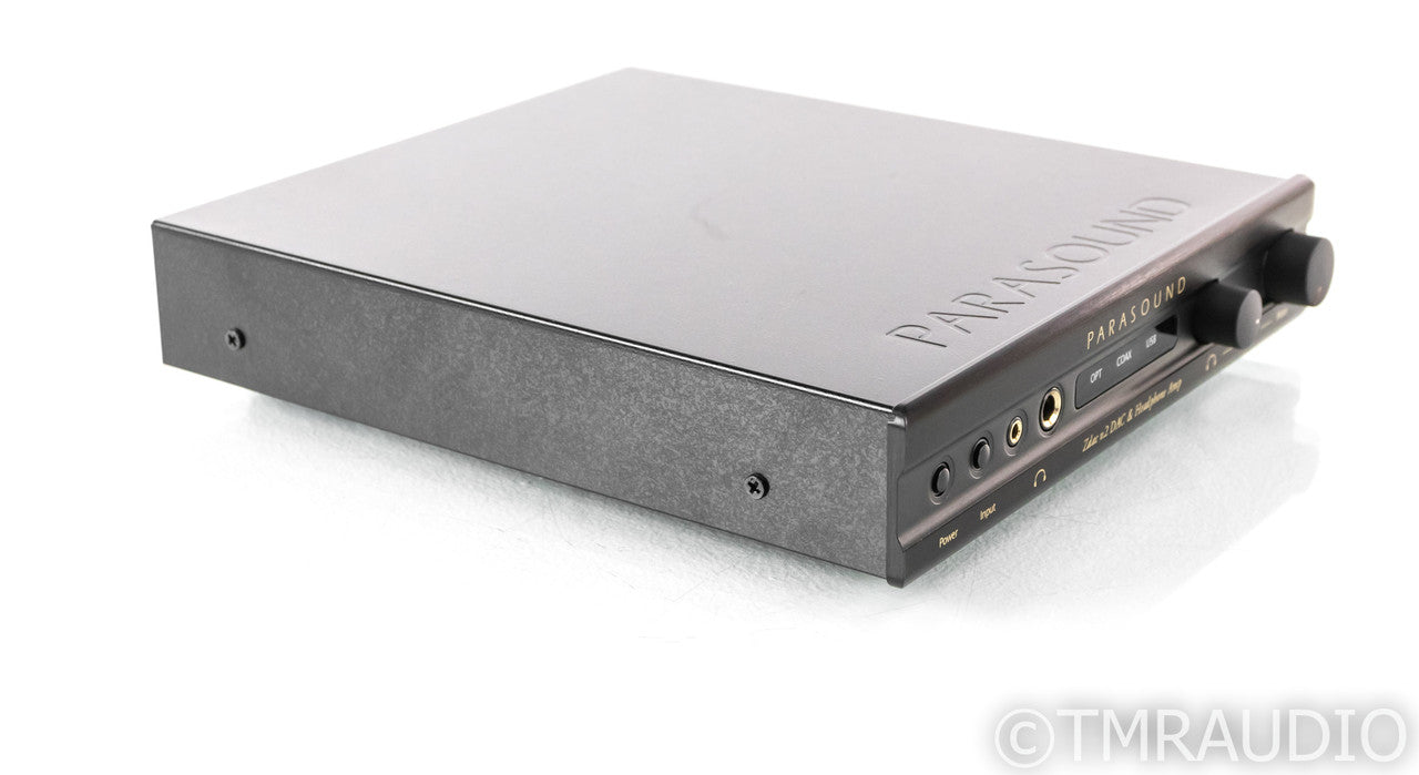Parasound Zdac v.2 DAC / Headphone Amplifier; D/A Converter, Black
