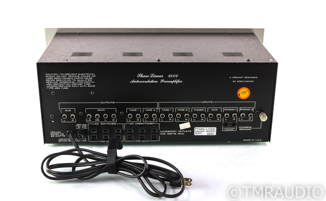 Phase Linear 4000 Vintage Stereo Preamplifier; Quadrophonic; AS-IS (No Power)