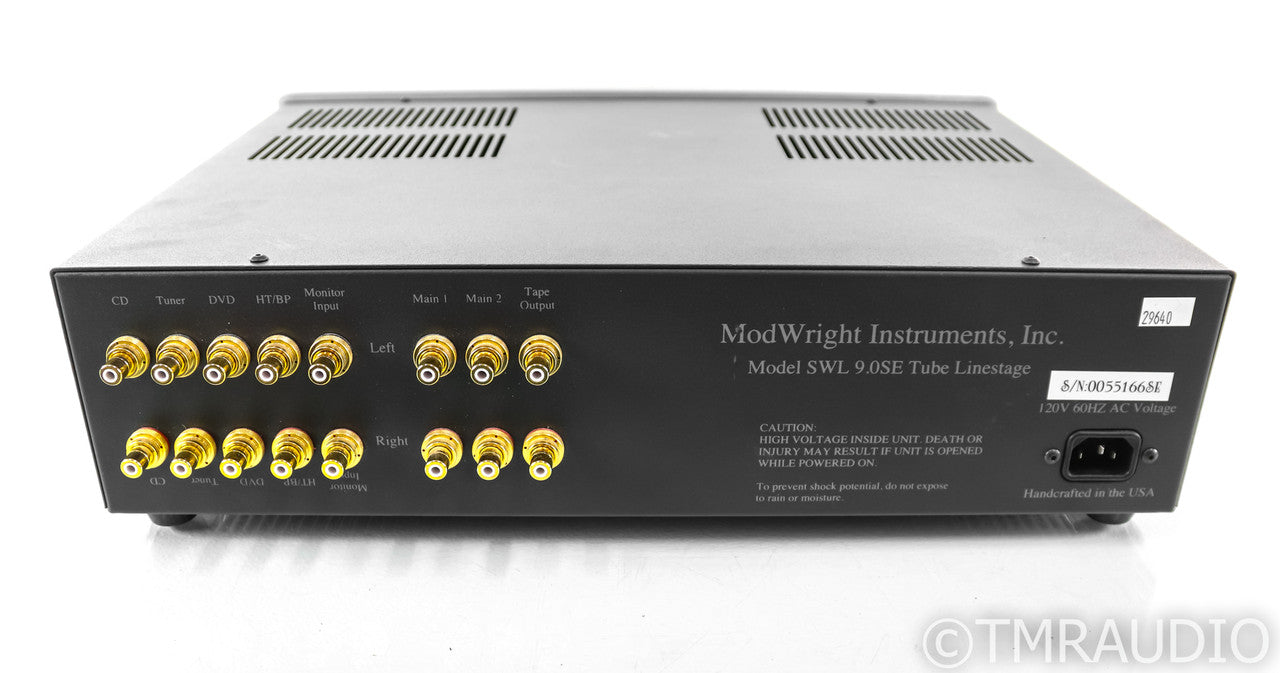ModWright SWL 9.0SE Stereo Tube Preamplifier; Silver; Remote