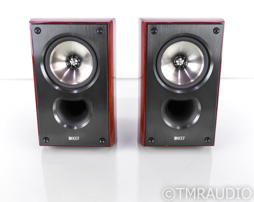 KEF XQ10 Bookshelf Speakers; Khaya Mahogany Pair