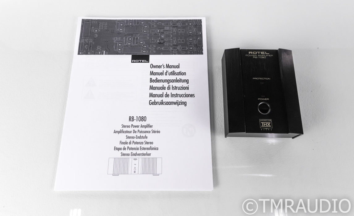 Rotel RB-1080 Stereo Power Amplifier; RB1080