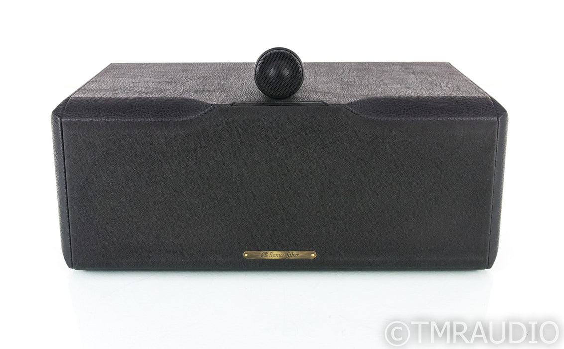 Sonus Faber Solo Home Center Channel Speaker; Black Leather