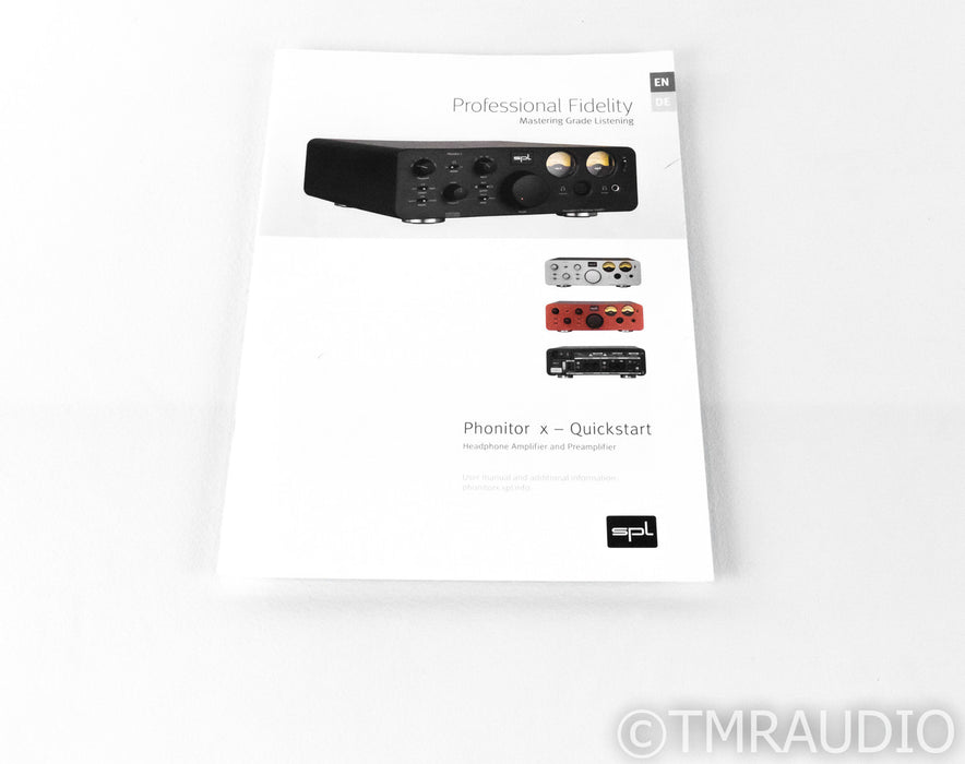 SPL Phonitor X Headphone Amplifier; Balanced Preampifier