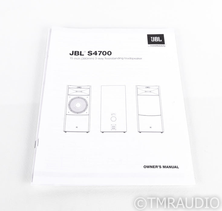 JBL S4700 Floorstanding Speakers