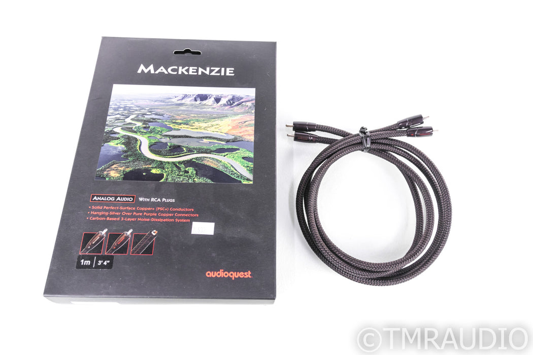 AudioQuest Mackenzie RCA Cables; 1m Pair Interconnects