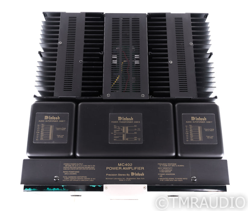 McIntosh MC402 Stereo Power Amplifier; MC-402
