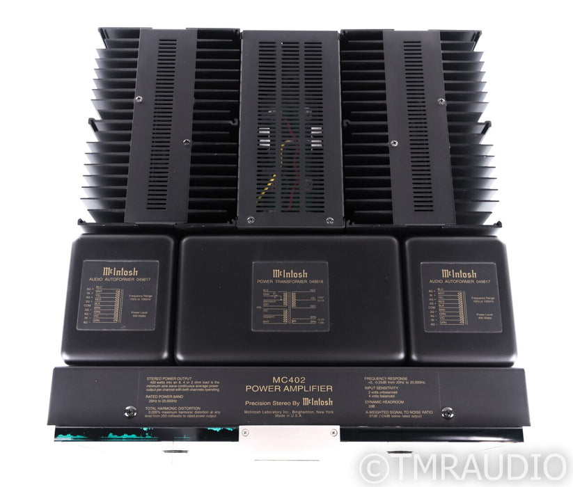 McIntosh MC402 Stereo Power Amplifier; MC-402