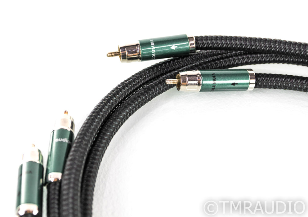 AudioQuest Columbia RCA Cables; 5ft Pair Interconnects; 72v DBS