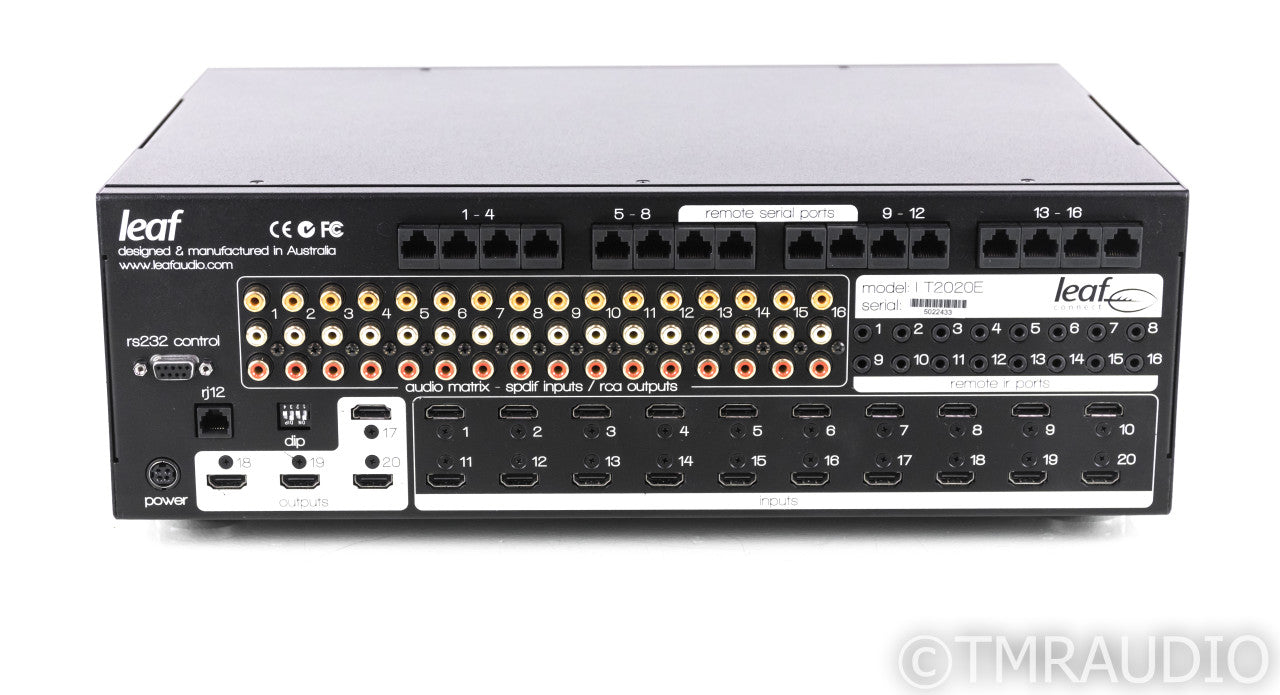 Leaf Audio LT2020E Control4 HDMI Audio / Video Matrix; Switch; HDBaseT Control4