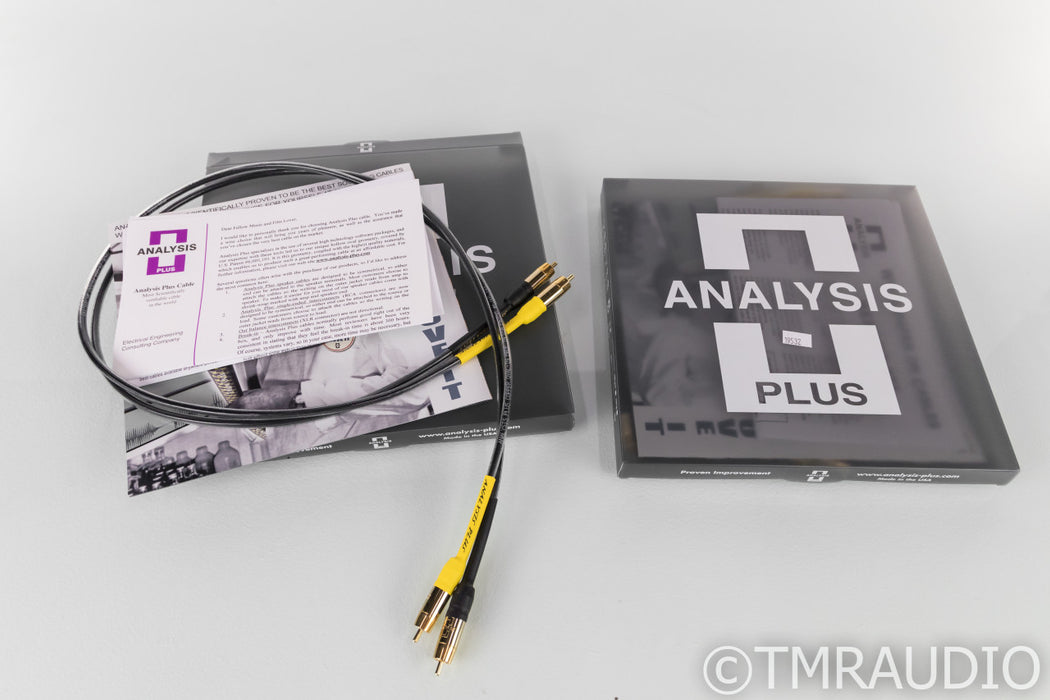 Analysis Plus Copper Oval-IN Micro RCA Cables; 1m Pair Interconnects