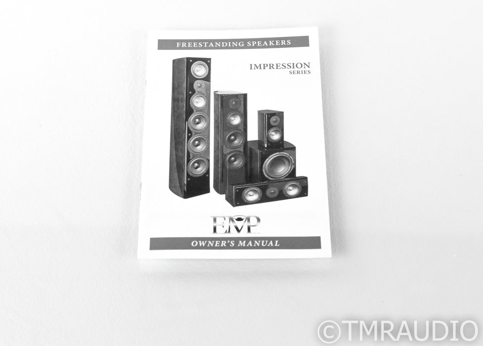 EMP Tek E5Bi Bookshelf Speakers; Red Burl Pair; E5BiR